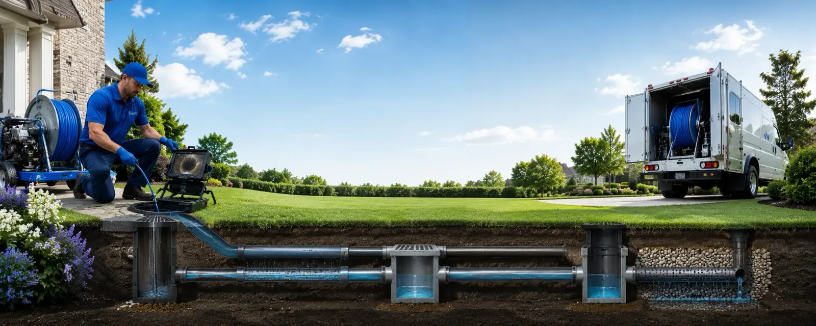 Outdoor drain cleaning information for Ellenburg Center, NY